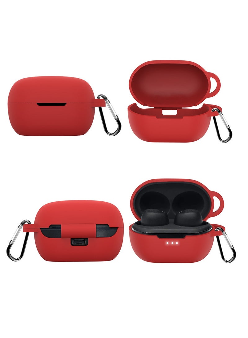 BGM 1 Pcs Anti-Lost & Shockproof Protective Silicone Case Compatible with JBL Tune 115TWS (Red) - Image 4