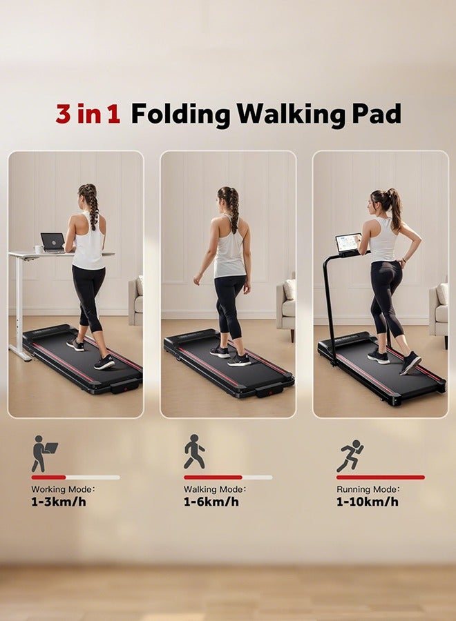 الحلم حلقة المشي من لوحة المشي للمنزل 3 في 1 قابلة للطي تحت جهاز المطحنة 2.5 حصان مع التحكم عن بعد المشي المحمولة مسيرة لتركيب وسادة الجري المجاني للياقة البدنية للمنزل والمكتب  - Image 2