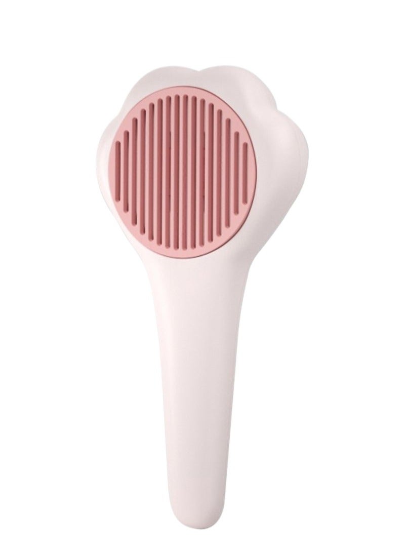 Generic Pet brush, cat and dog round comb; grooming Tool for short-haired and long-haired pets ; removes loose hair & tangles. for shedding and grooming  - Image 1