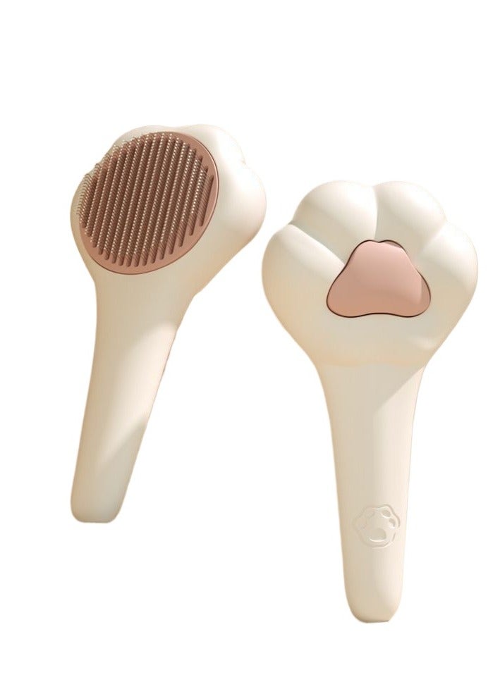 Generic Pet brush, cat and dog round comb; grooming Tool for short-haired and long-haired pets ; removes loose hair & tangles. for shedding and grooming  - Image 2
