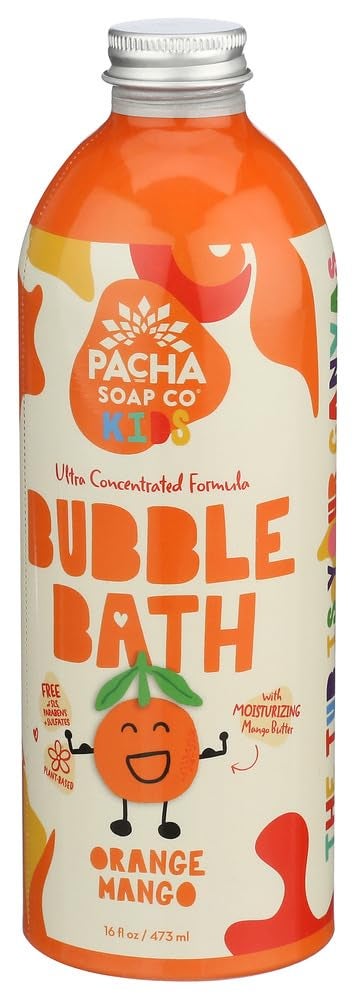 Pacha Soap Co PACHA SOAP Kids Orange Mango Bubble Bath 16 FZ - Image 2