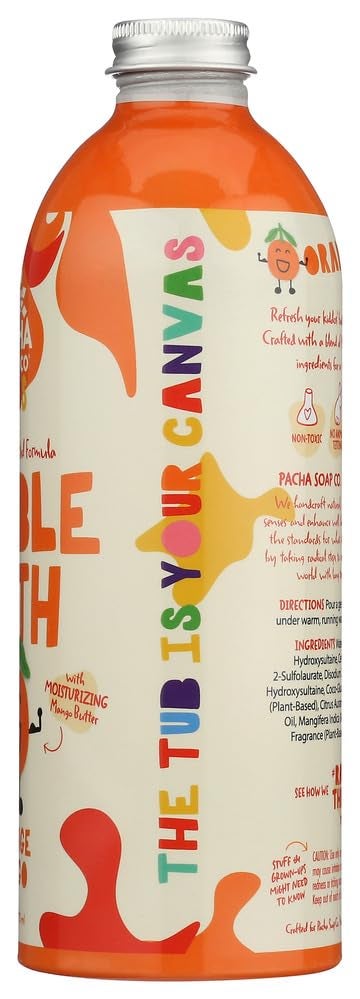 Pacha Soap Co PACHA SOAP Kids Orange Mango Bubble Bath 16 FZ - Image 5