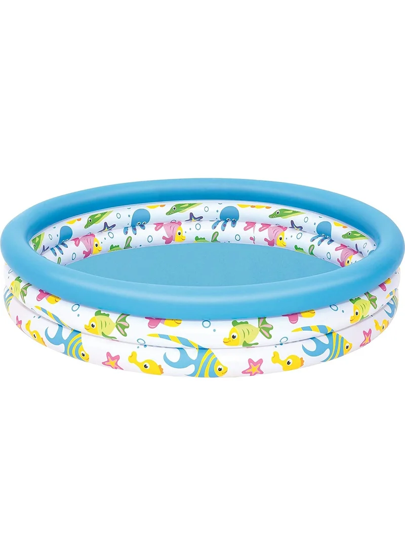 Bestway 51009 3 Ring Ocean Patterned Pool (122 x 25 cm)