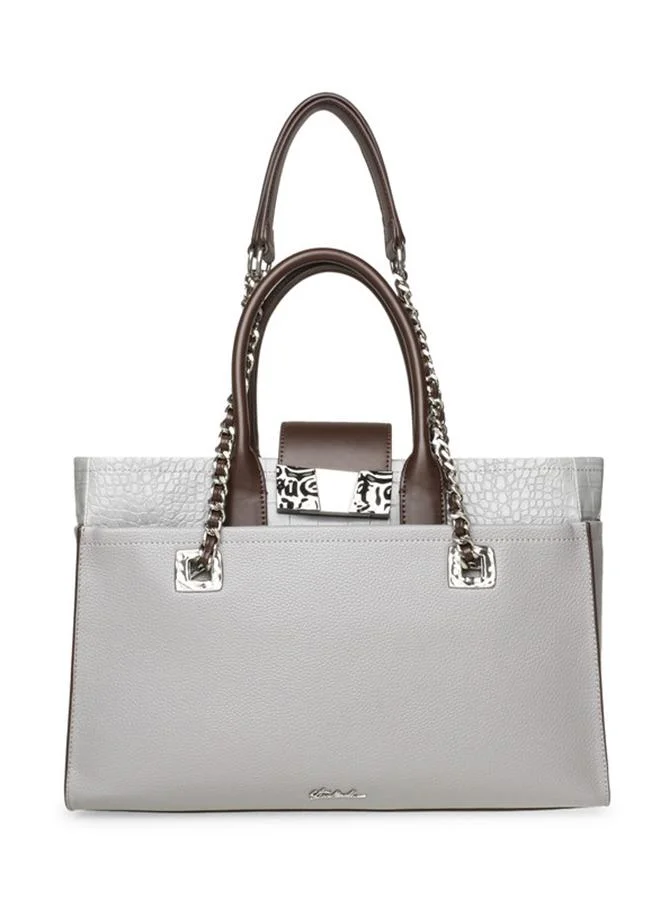 Bbateau Grey Shoulder Bag