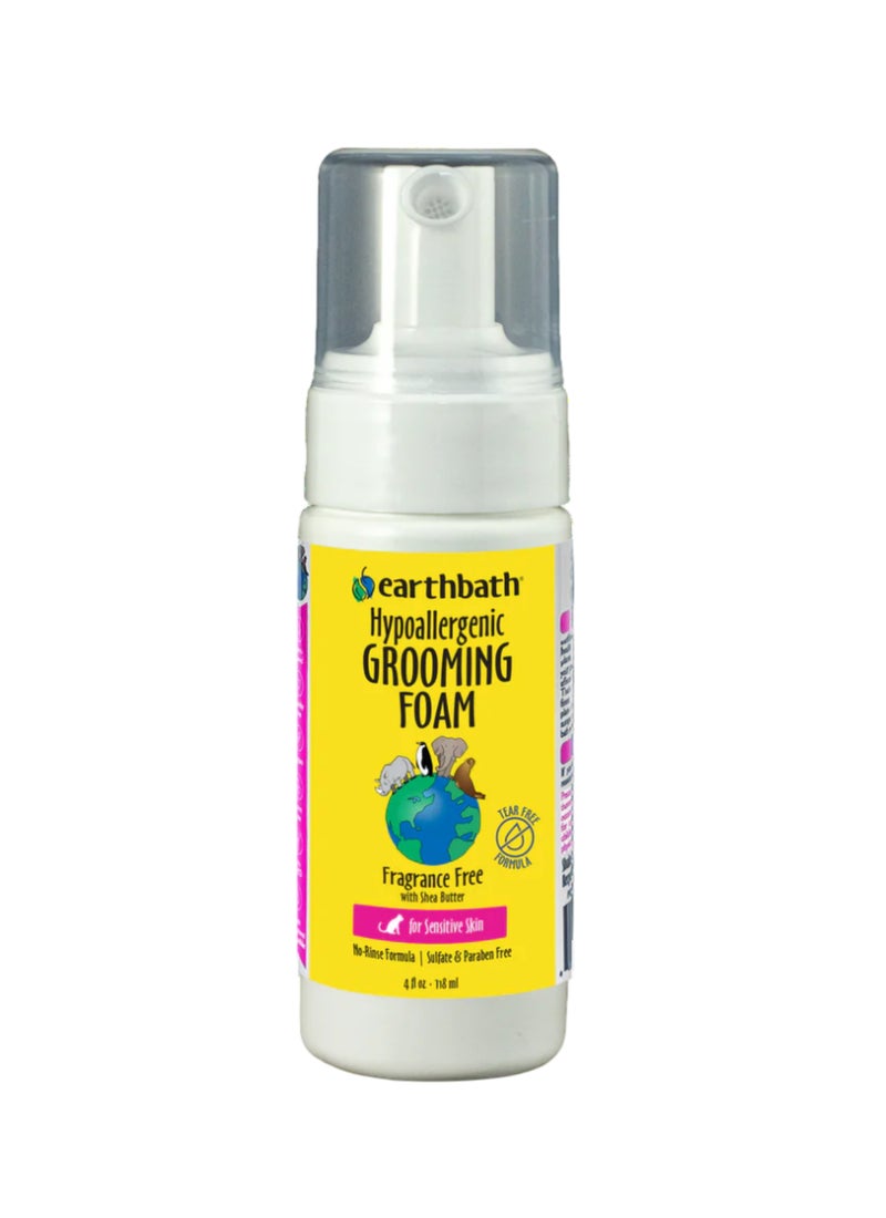 earthbath Waterless Grooming Foam For Cats And Kittens Hypo Allergenic And Fragrance Free - Image 1