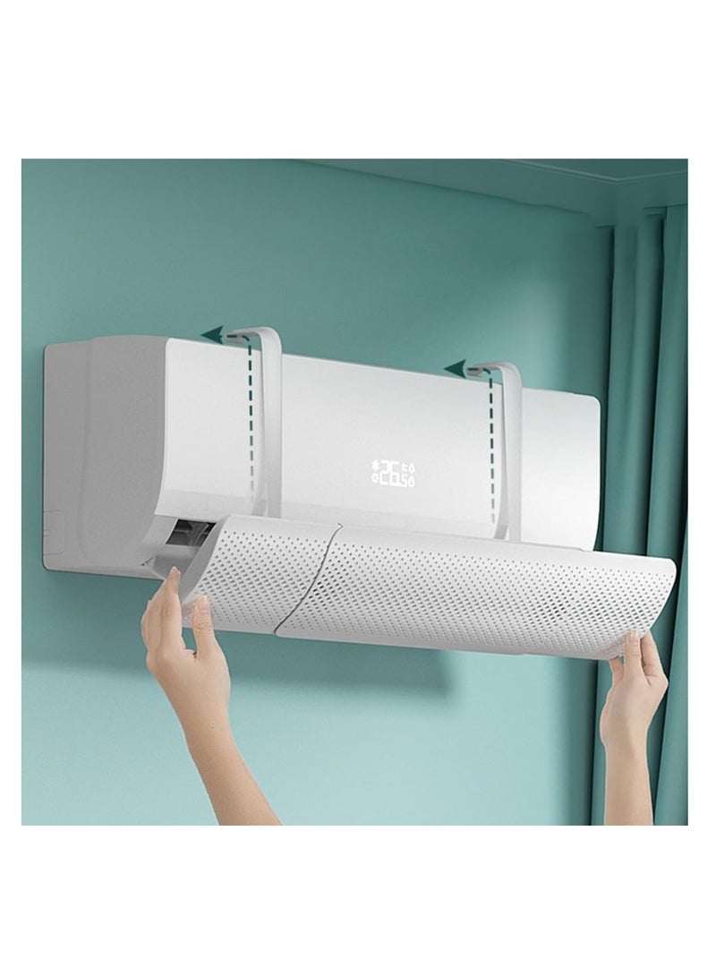 Air Conditioner Deflector,Split Ac Adjustable Flow Deflector, Air Conditioning Wind Shield,Adjustable Wind Direction Preventing Ac From Blowing Directly/Adjustable Size/For Home Office Retractable A  - Image 2