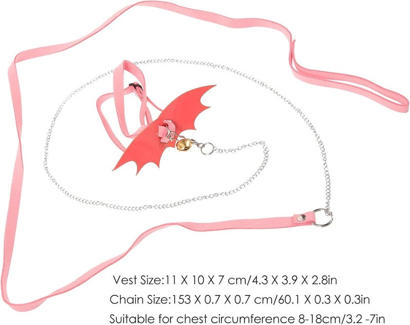 Tortoise Harness Leash with Vest, Small Size Pink Traction Rope for Outdoor Walking, Pet Turtle Control Strap for Small-Medium Turtles and Reptiles - Image 2