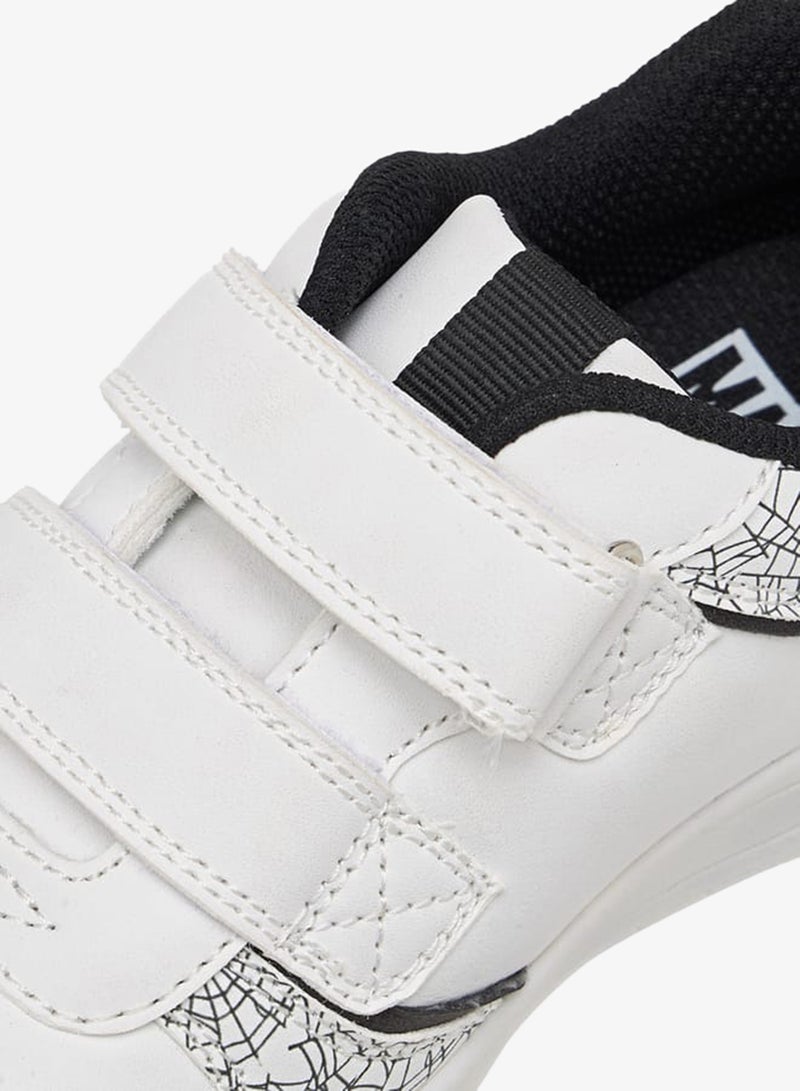 MARVEL Boys Marvel Spider-Man Print Sneakers with Hook and Loop Closure - Image 4