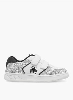 MARVEL Boys Marvel Spider-Man Print Sneakers with Hook and Loop Closure  - Image 3