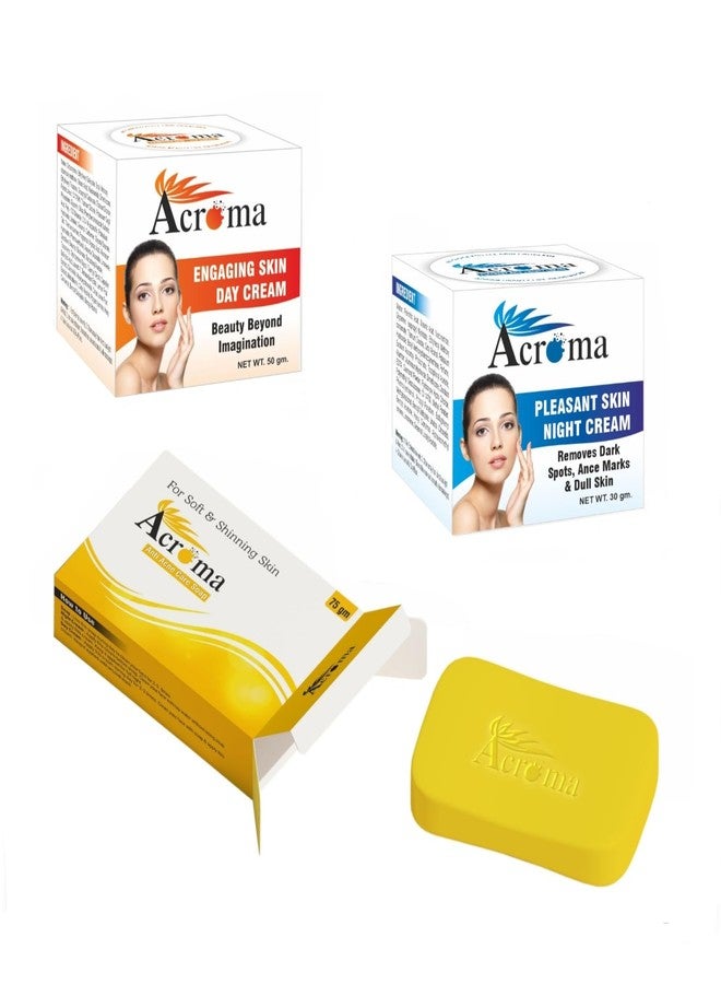 ACROMA BRIGHTENING AND LIGHTENING CREAM (50+30+75 GM) # Recommended by All India Beautician Collaborative Practice (AIBCP) - Image 1