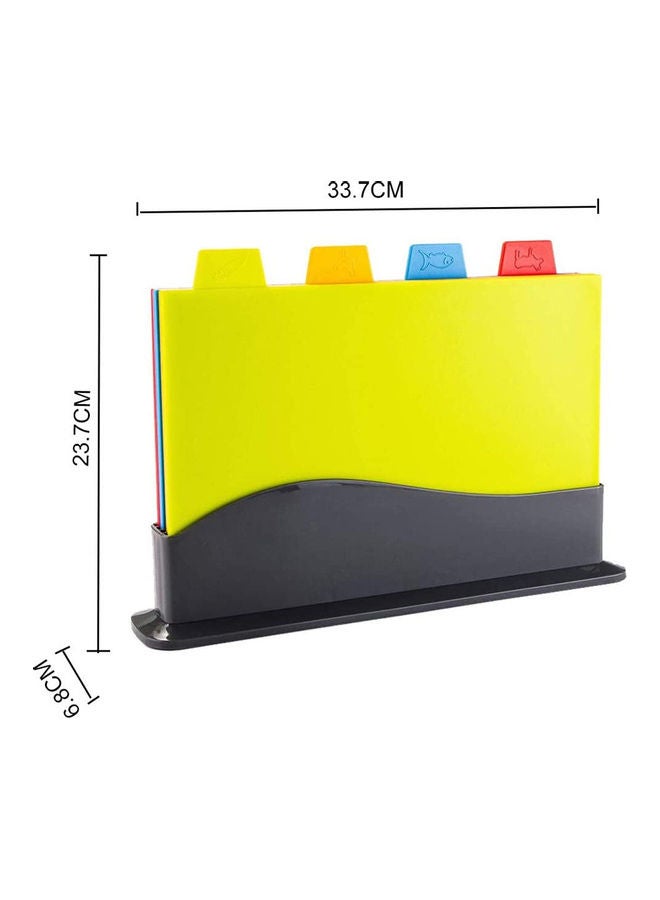 Set of 4 Chopping Board for Kitchen Multicolour 130grams - Image 2