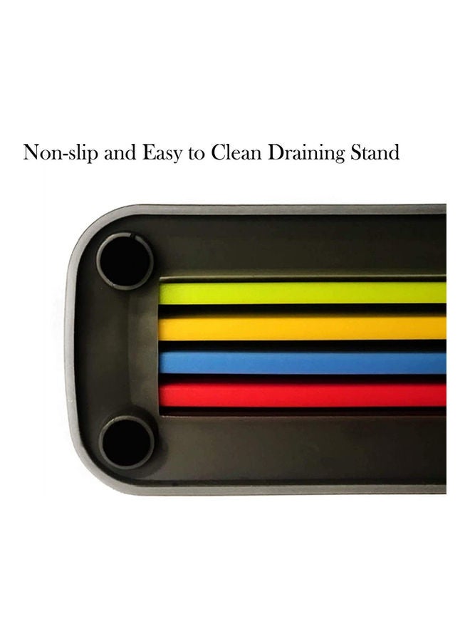 Set of 4 Chopping Board for Kitchen Multicolour 130grams - Image 3