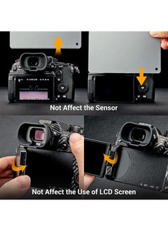Soft Silicon Camera Viewfinder Eyecup Eye Cup Eyepiece Replacement for Panasonic Lumix DC-GH6 GH5 II GH5M2 DC-GH5S DC-GH5 Camera EVF Eyeshade Protector Replaces Panasonic 4YE1A561Z