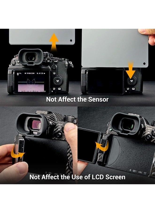 Kiorafoto - Soft Silicon Camera Viewfinder Eyecup Eye Cup Eyepiece Replacement for Panasonic Lumix DC-GH6 GH5 II GH5M2 DC-GH5S DC-GH5 Camera EVF Eyeshade Protector Replaces Panasonic 4YE1A561Z - Image 1