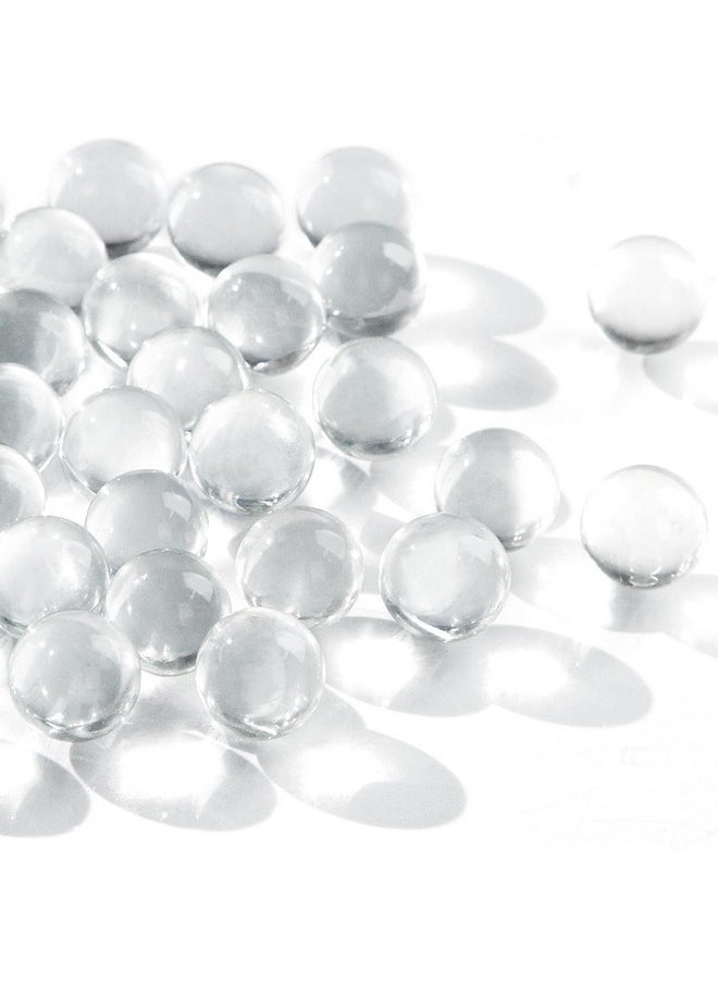 DomeStar DomeStar 1LB Glass Marbles Bulk, Round Glass Marbles 0.63 Inch Vase Fillers Clear Glass Beads for Marble Runs Home Decor  - Image 1