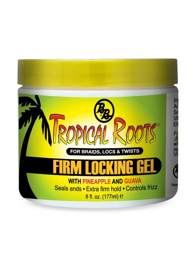 Bronner Bros Tropical Roots Firm Locking Gel - Loc & Twist Gel Ideal for Braids, Twists & Locs with Pineapple & Guava Extracts, Vitamins B5 & B12 - Strong Hold, Non-Flaking, Moisture & Shine - 6oz - Image 1