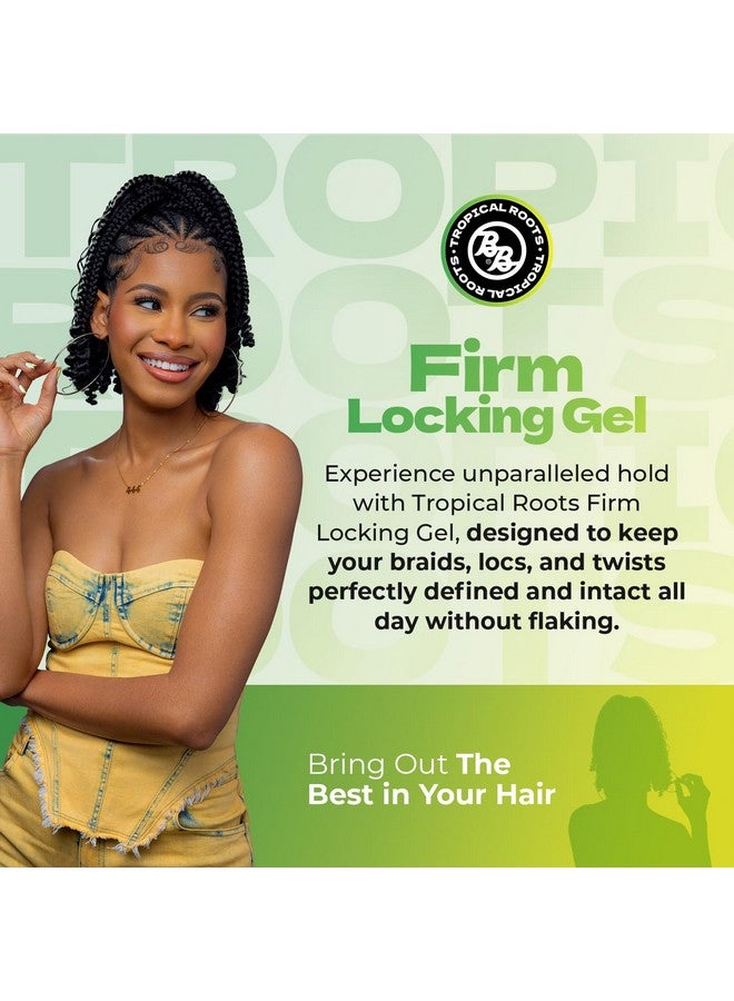 Bronner Bros Tropical Roots Firm Locking Gel - Loc & Twist Gel Ideal for Braids, Twists & Locs with Pineapple & Guava Extracts, Vitamins B5 & B12 - Strong Hold, Non-Flaking, Moisture & Shine - 6oz - Image 2