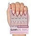 Glamnetic Press On Nails - Rock Candy | Trendy Short Almond Fake Nails with Metallic Chrome Pink French Tips | 15 Sizes - 30 Nail Kit with Glue - Image 2