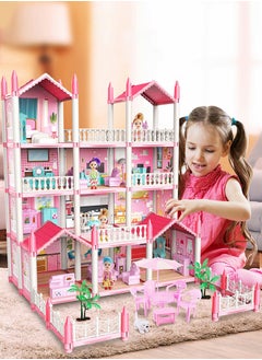 GROIC Doll House ，3 Story 9 Rooms Villa House，DIY Building Playset, Decorating Dollhouse Accessories and Furniture,Gift for kids  - Image 2