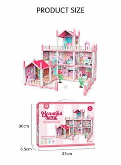 GROIC Doll House ，3 Story 9 Rooms Villa House，DIY Building Playset, Decorating Dollhouse Accessories and Furniture,Gift for kids  - Image 5