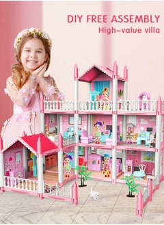 GROIC Doll House ，3 Story 9 Rooms Villa House，DIY Building Playset, Decorating Dollhouse Accessories and Furniture,Gift for kids  - Image 3