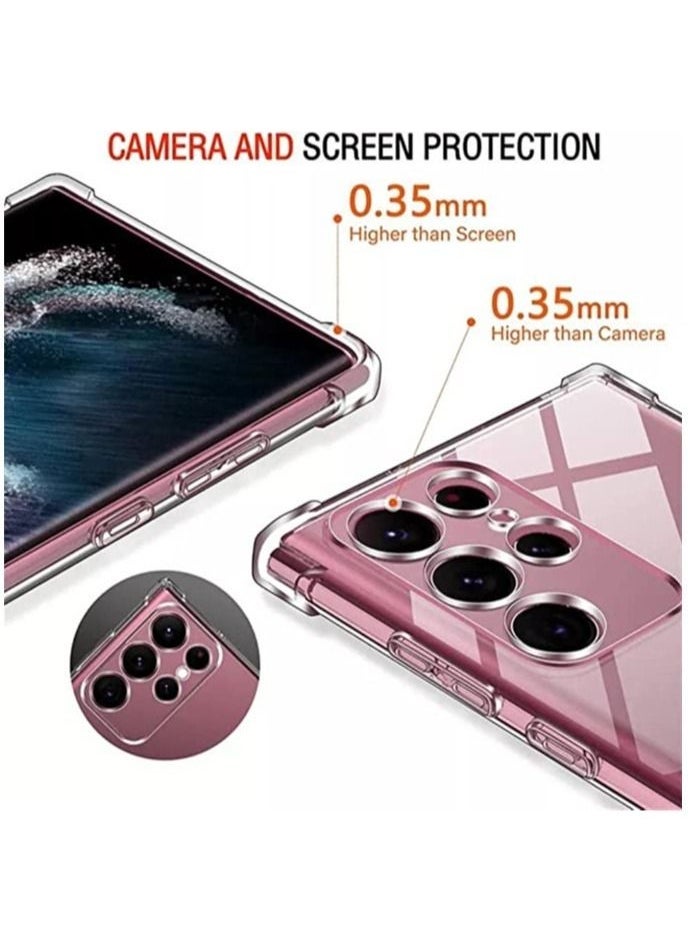Raxoom Samsung Galaxy S23 Ultra Clear Back Cover Case, Ultra Clear, Best Camera Protection Anti-Slip Grip | Slim & Protective Back Case Cover for Samsung Galaxy S23 Ultra Clear - Image 3
