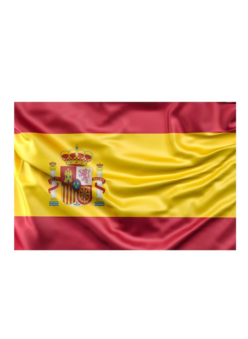Romario SPAIN FLAG - Vivid Color & UV Fade Resistant, Light weight, Show support at sporting events and other celebrations, All around stitched, 100% Polyester - Size 39.3inX25.5in / 100cmX65cm…