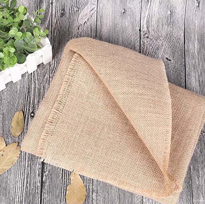 ERAVAT Jute Hessian Burlap Fabric 5 Meter x 51 Inch Natural Beige Golden Brown 100 Percent Jute Heavy Weave for Bags Crafts Home Decor Table Runner Wedding Upholstery Sewing Projects - Image 2