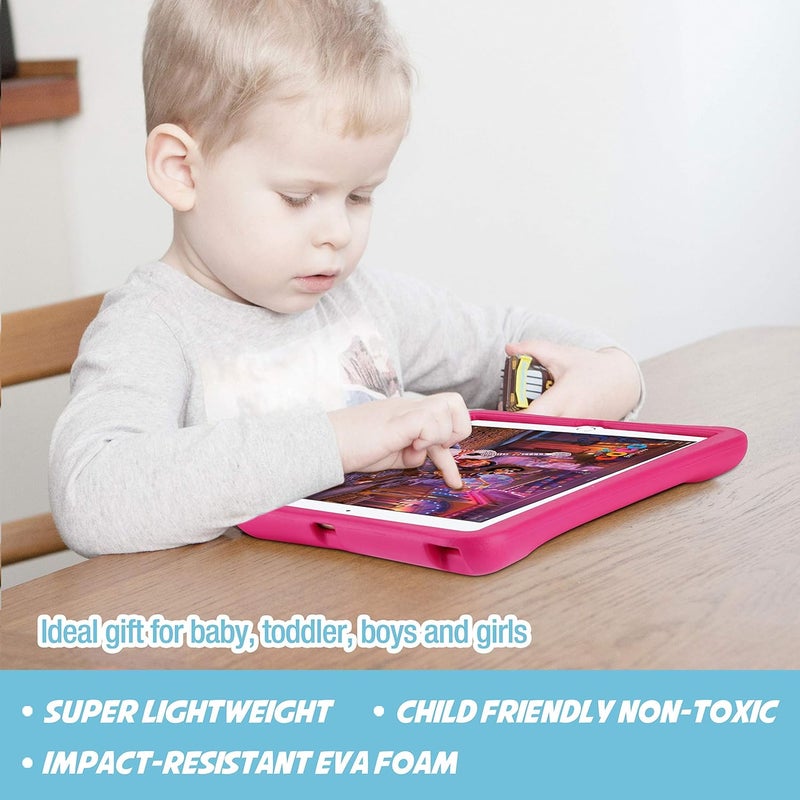 Procases Kids Case For Ipad 10.2 9Th 2021/10.2 8Th 2020/7Th 2019/Ipad Air 10.5 3Rd Gen/Ipad Pro 10.5, Durable Shockproof Light Weight Protective Cover With Rotatable Kickstand And Grip -Magenta - Image 5