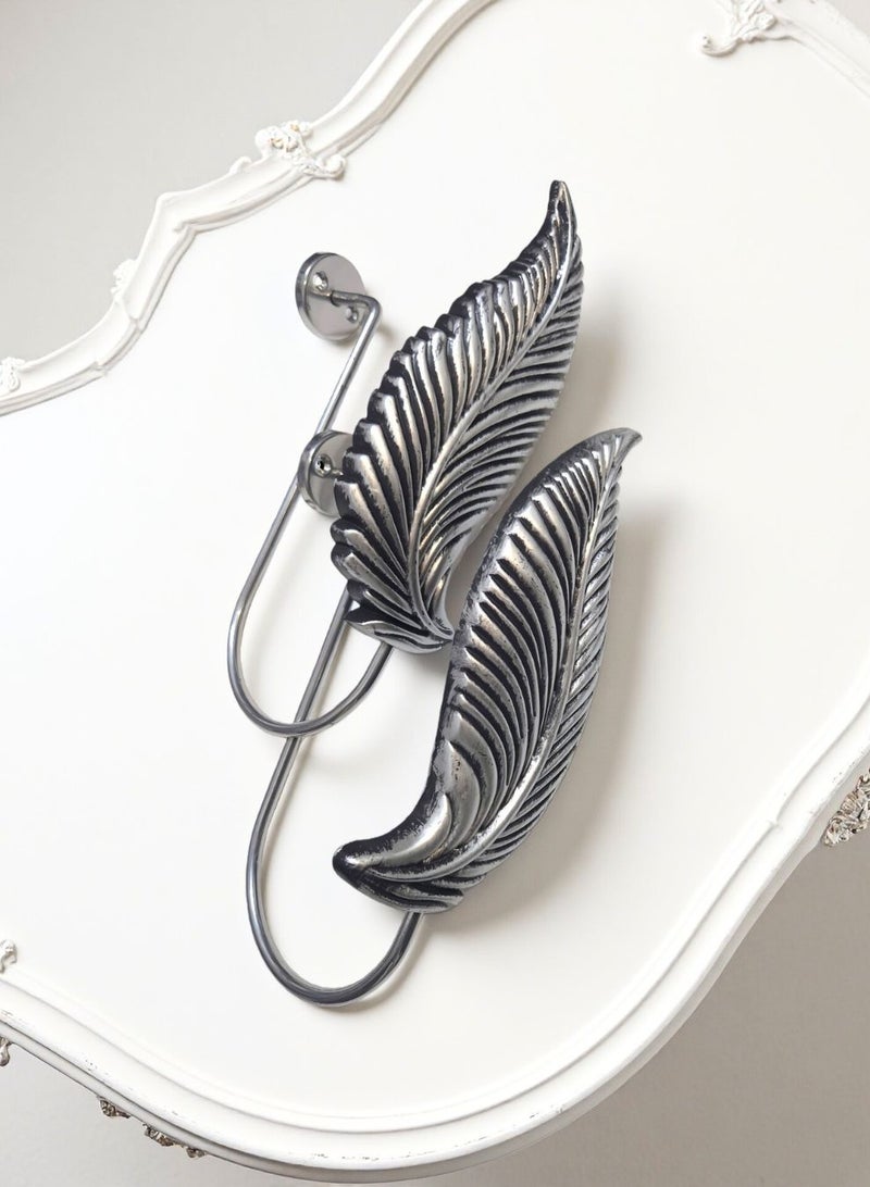 QBAID مساند ستائر عدد 2 – خطافات جدارية لتثبيت الستائر وإضفاء لمسة ديكور أنيقة - Image 2