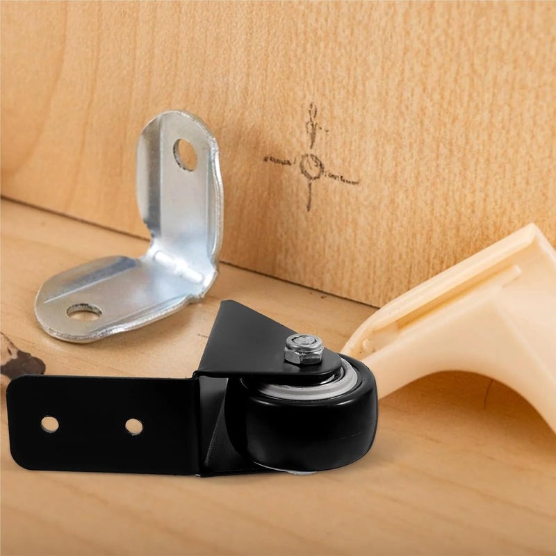 عجلات أثاث عالمية ثقيلة 4 قطع عجلات بديلة 2 بوصة لأدراج طاولة العمل - Image 5