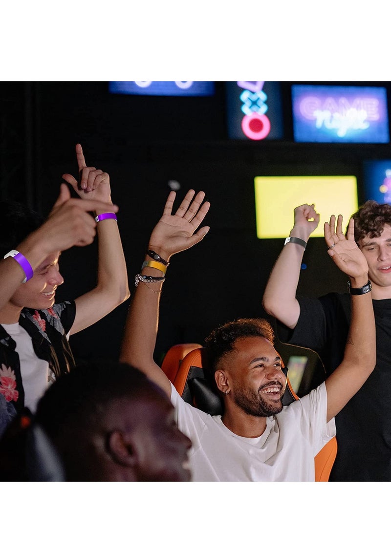 Captaintech 600pcs Neon Wristbands Waterproof Paper Bracelets Event Colorful Wrist Party Bands Armbands for Events Festivals Concerts - Image 3