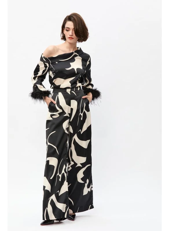 Tenda Printed wide-leg pants