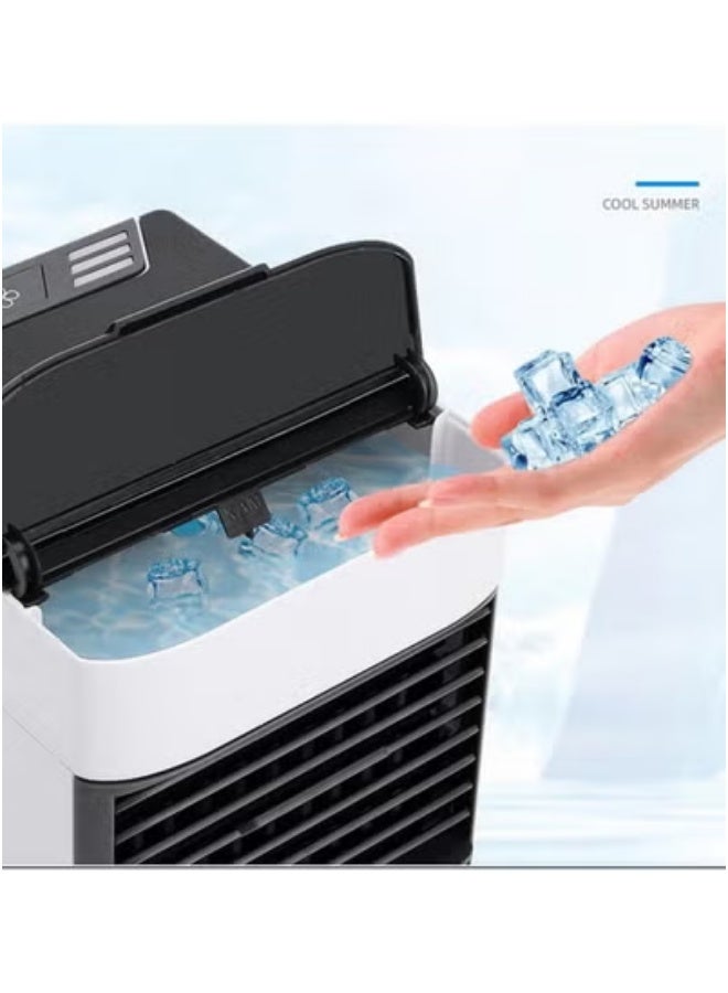 مبرد هواء 3 في 1، تكييف صغير مرطب ومنقي- 3 سرعات -مروحة يدوية صغيرة محمولة، مبرد هواء محمول ، خزان مياه سعة ٥٠٠ مل - تكييف للاستخدام الشخصي - مناسب للمكتب والمنزل - Image 2