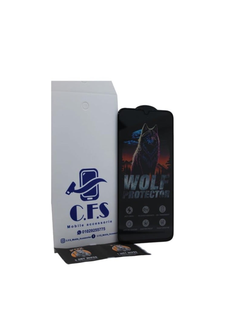 Wolf Protector Design Tempered Glass Screen Protector for Xiaomi Redmi 15C - Clear & Black - Image 2
