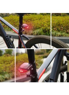 Buffer ® LED Solar Rechargeable Bike Tail Light Solar Bike Light  - Image 1