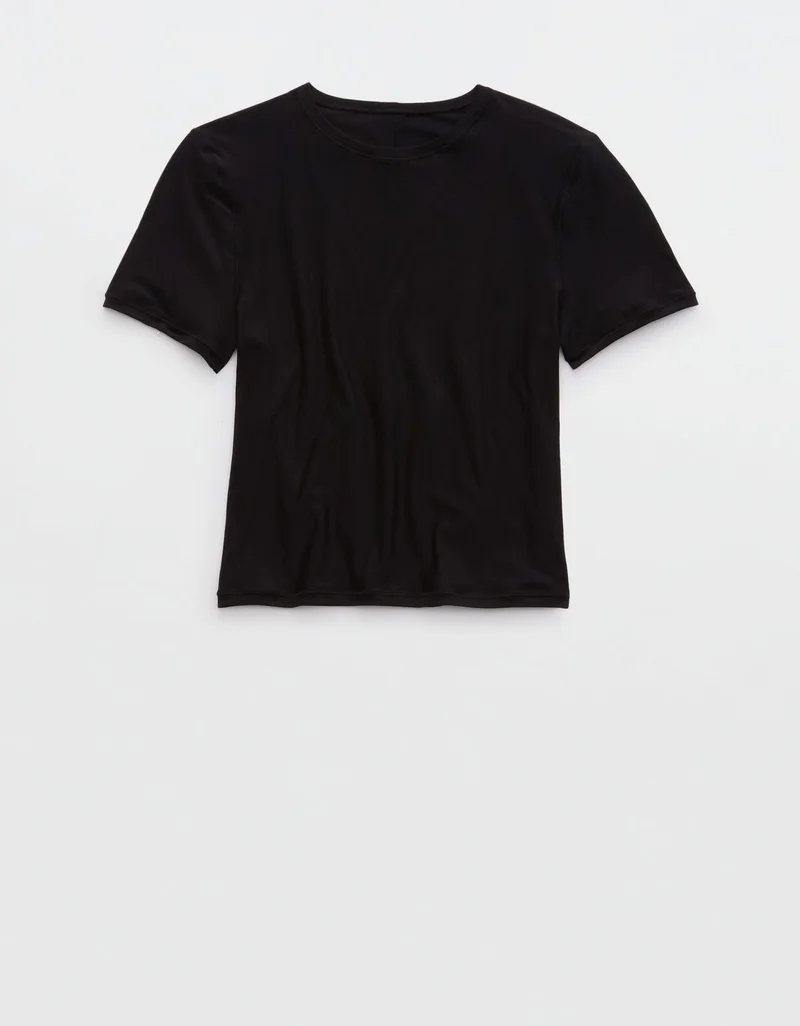 Aerie  Aerie SMOOTHEZ Short Sleeve Crew T-Shirt for Women | Best Price UAE