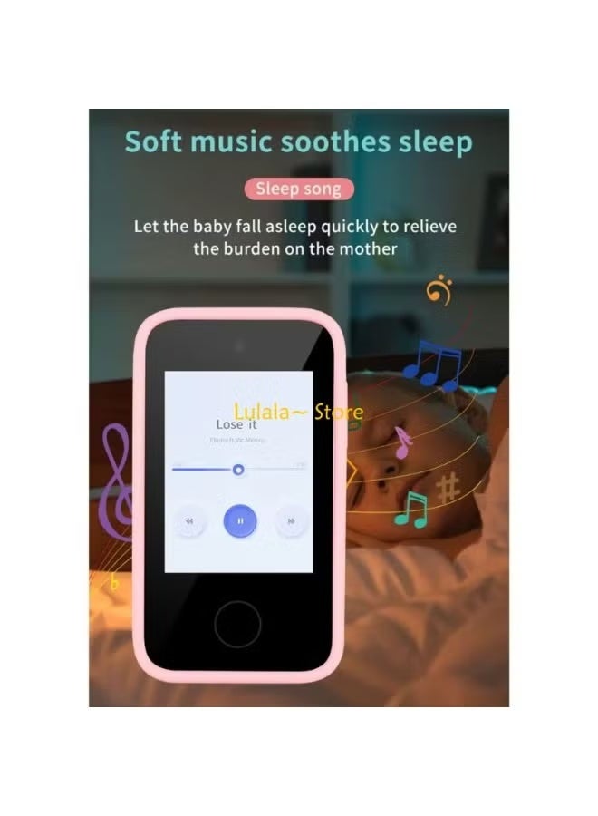 Mini Kids Smartphone Toy for Ages 3-12, Dual Camera Kids Smart Phone with Touch Screen, MP3 Music Player, Video Recorder, Puzzle Games, Alarm Clock, Flashlight & Educational Learning Toy Phone, Compact Unisex Birthday Gift for Boys & Girls, Safe Pretend Play Cell Phone with Front & Rear Camera for Photos, Videos & Fun Skill Development - Image 4