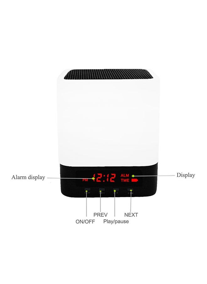 NIBEMINENT - Bluetooth Smart Touch Color-up Lamp Speaker White - Image 1
