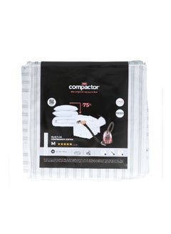 COMPACTOR High-Quality and Durable Vacuum Storage Box Grey and White 25 x 42 x 40 cm RAN7929  - Image 1
