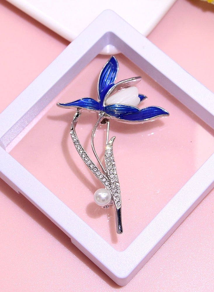 الكريستال بروش زهرة ، الأزياء والمجوهرات والاكسسوارات اللباس - Image 3