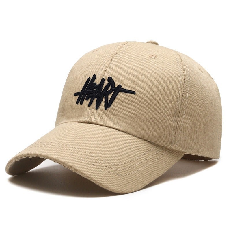 Trendy Korean-Style Cap for Women with Embroidery Coffee - Image 2