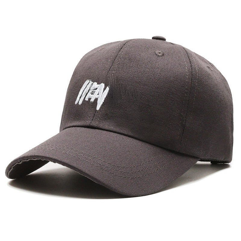Trendy Korean-Style Cap for Women with Embroidery Coffee - Image 3