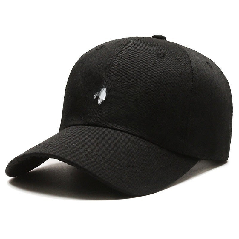 Trendy Korean-Style Cap for Women with Embroidery Coffee - Image 5