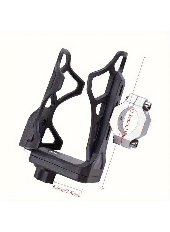 Red Adjustable Cup Holder 60-102mm Motorcycle Bicycle Tool Free No Drill - Image 2