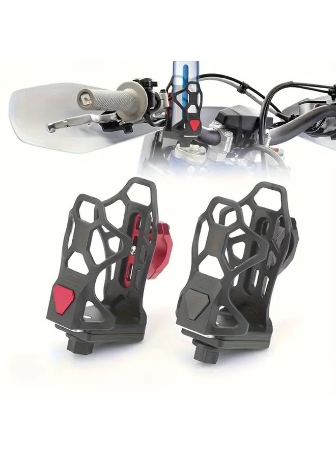 Red Adjustable Cup Holder 60-102mm Motorcycle Bicycle Tool Free No Drill - Image 1