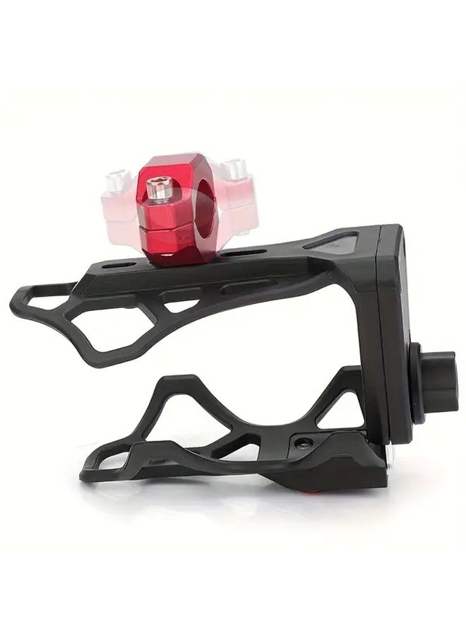 Red Adjustable Cup Holder 60-102mm Motorcycle Bicycle Tool Free No Drill - Image 3