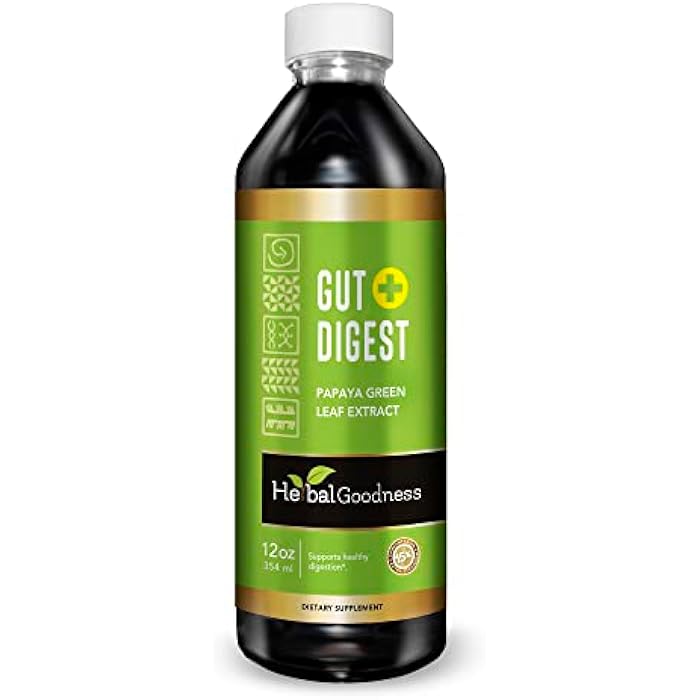 Herbal Goodness Gut Digest 12oz - Colon Broom, Gut Health Supplements for Women and Men with Probiotics and Digestive Enzymes for Digestive Health for Gut Health, Liver Detox - 1 Bottle - Image 1