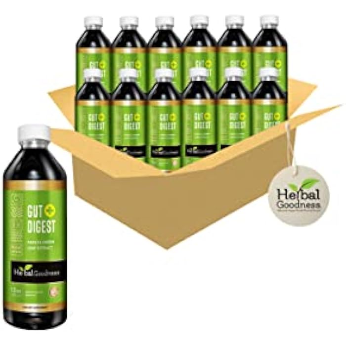 Herbal Goodness Gut Digest 12oz - Colon Broom, Gut Health Supplements for Women and Men with Probiotics and Digestive Enzymes for Digestive Health for Gut Health, Liver Detox - 1 Bottle - Image 2