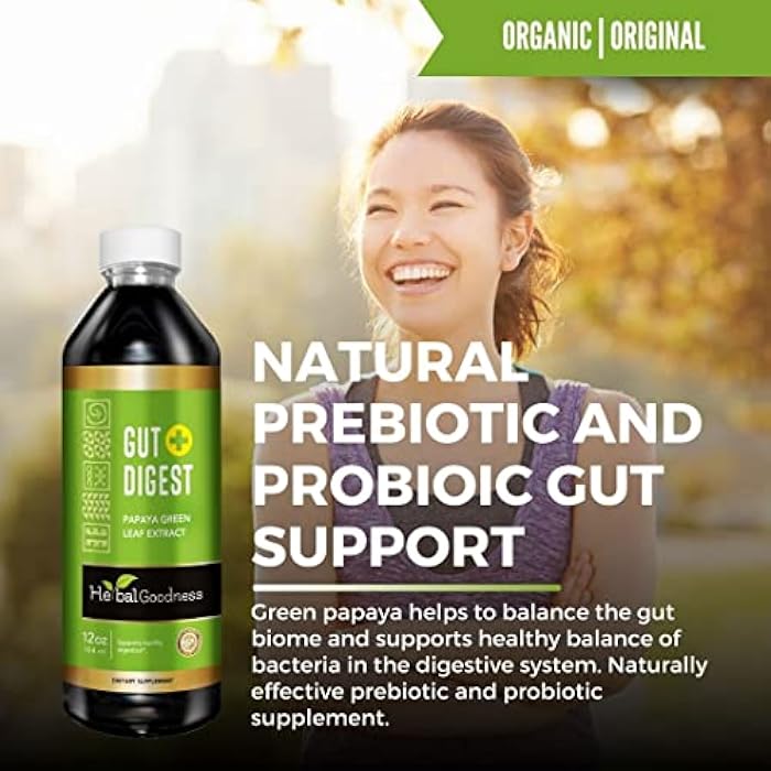Herbal Goodness Gut Digest 12oz - Colon Broom, Gut Health Supplements for Women and Men with Probiotics and Digestive Enzymes for Digestive Health for Gut Health, Liver Detox - 1 Bottle - Image 4